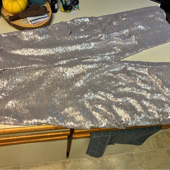By Anthropologie Sequin Cargo Pants - Picture 8 of 8